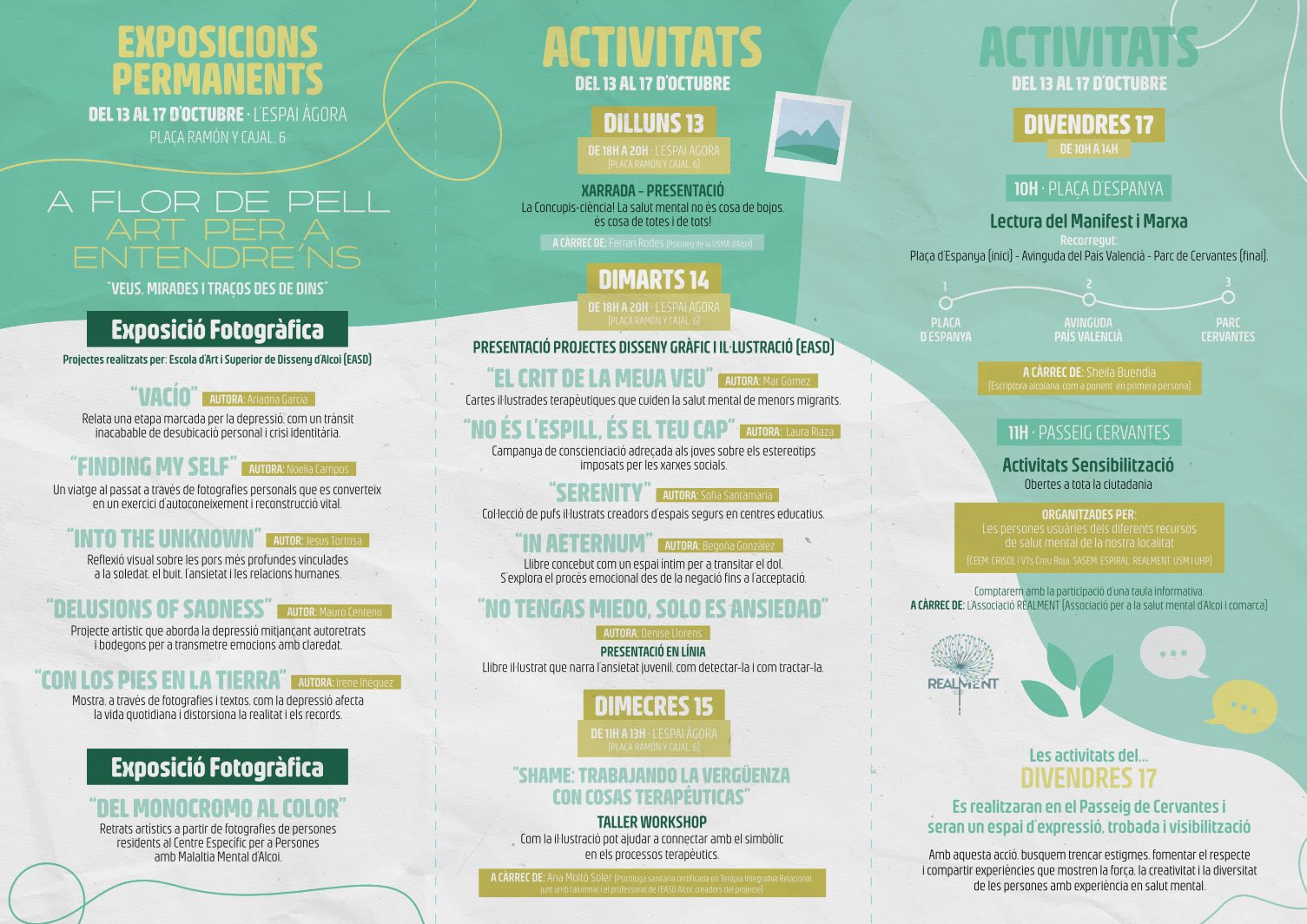 A Flor de Pell: Art per a Entendre'ns: Activitats Sensibilització